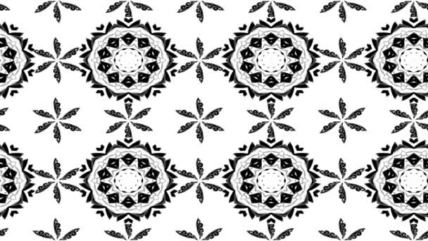padrão floral em movimento branco e preto
 - Filmagem, Vídeo