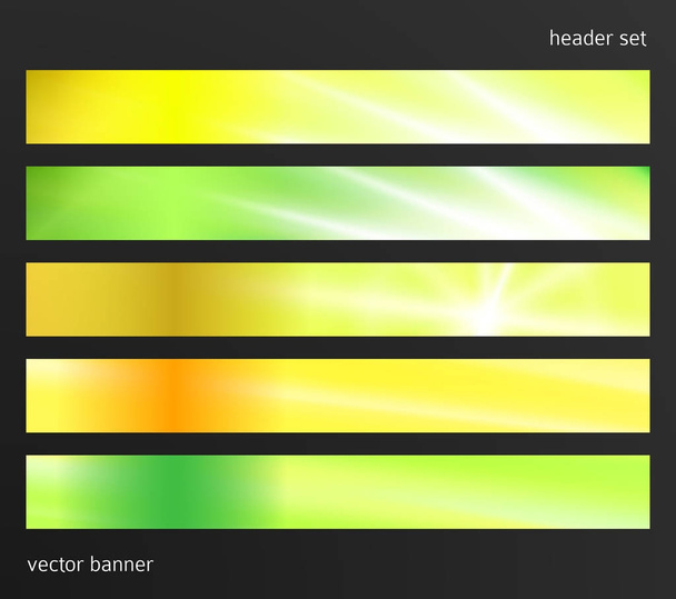 Instellen van de horizontale web banners background08 - Vector, afbeelding