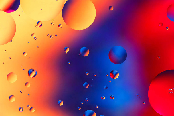 Colorful artificial background with bubbles. - Photo, Image