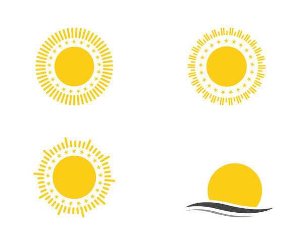 太陽ベクトル イラスト ロゴのテンプレート - ベクター画像