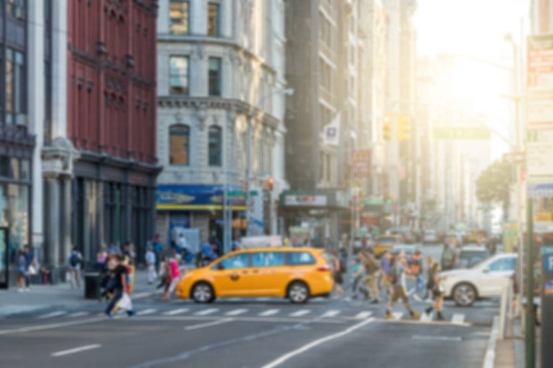New York City katu kohtaus autoja ja ihmisiä Manhattan Blu
 - Valokuva, kuva