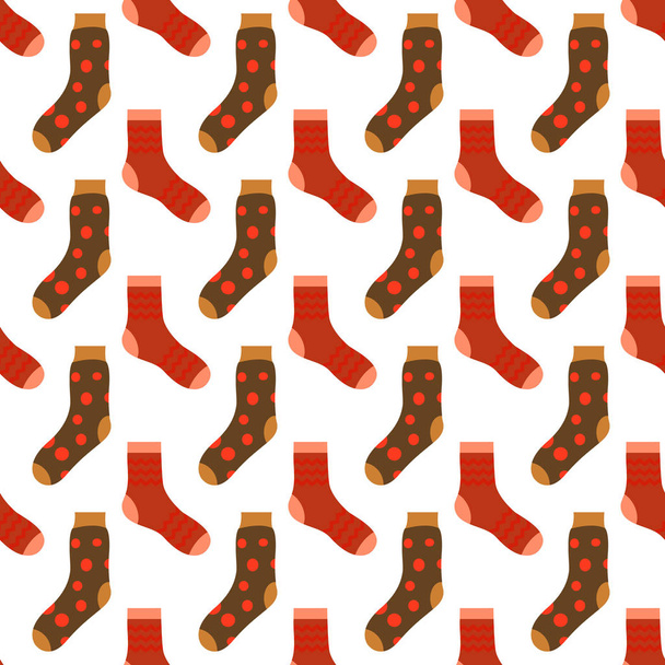 Бесшовный узор с носками для вашего дизайна
 - Вектор,изображение