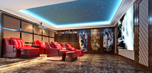 odwzorowania 3D kina domowego teatru - Zdjęcie, obraz