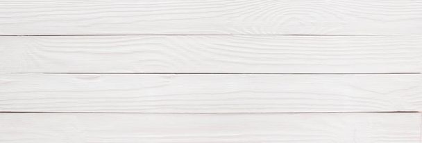 Holztisch oder Fußboden weiß lackiert als Hintergrund, Holzstruktur - Foto, Bild