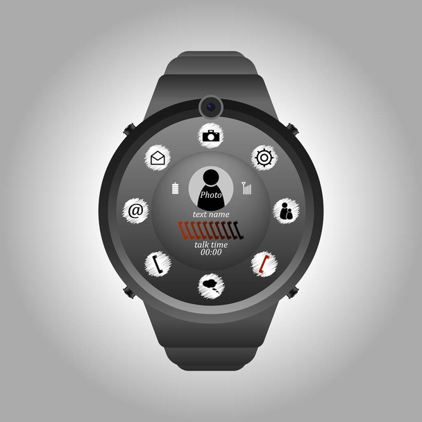 多機能スマート腕時計 - ベクター画像