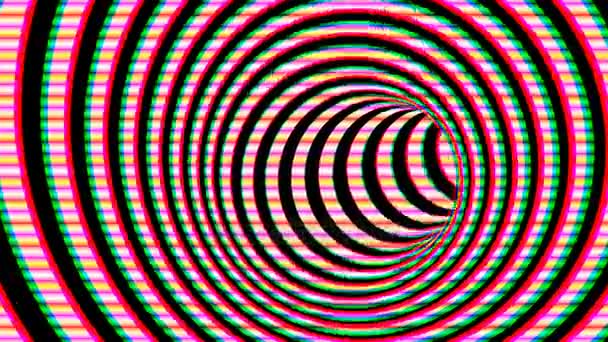 Fekete-fehér hipnotikus spirál - Felvétel, videó