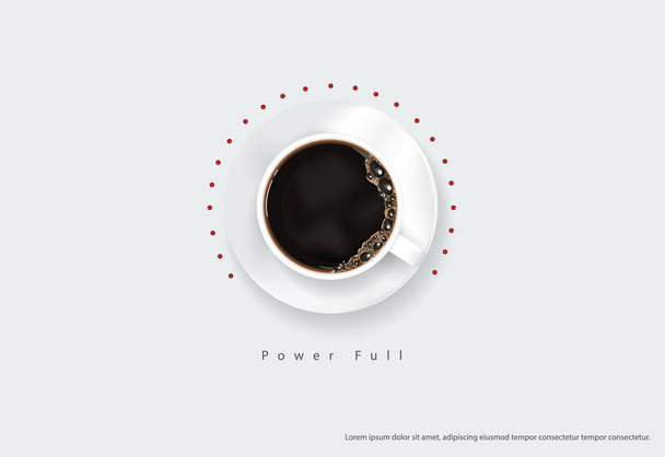 Kávé Plakát Reklám Flayers Vector Illusztráció - Vektor, kép