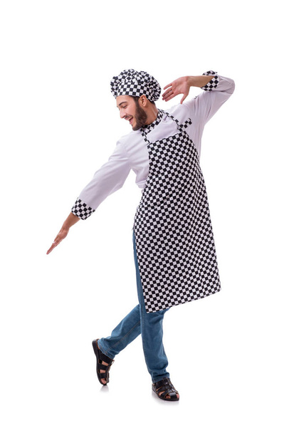 Cocinero macho aislado sobre el fondo blanco - Foto, Imagen
