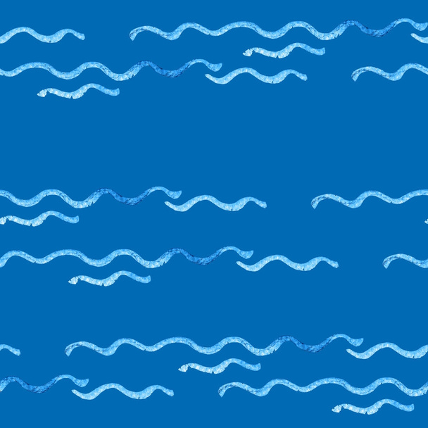 Patroon van golvende lijnen, en gesimuleerde water. - Foto, afbeelding