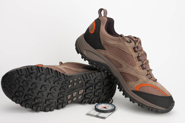 Outdoors shoes  for man for hiking, trekking, climbing and walki - Photo, Image