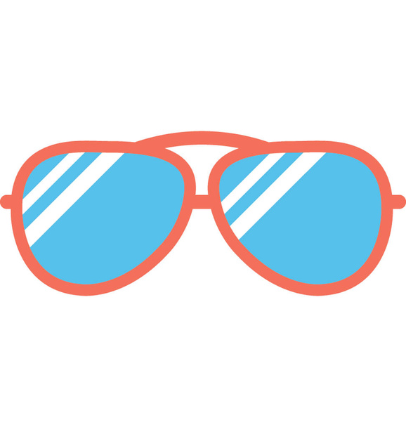 Eyeglasses Flat Vector Icon - Вектор, зображення