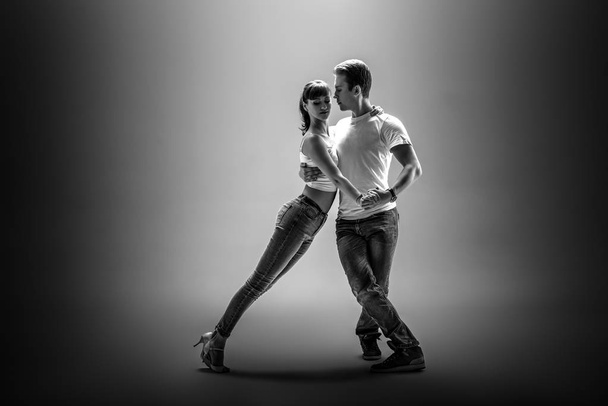 couple dancing social danse - Fotoğraf, Görsel