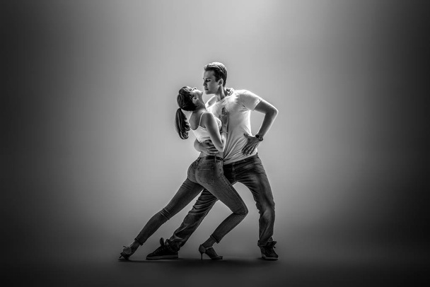 couple dancing social danse - Fotó, kép