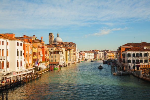 Панорамный вид на Большой канал в Венеции, Италия
 - Фото, изображение
