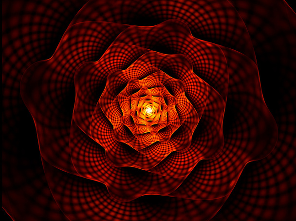 Fleur ardente, la fleur rouge de la passion
 - Photo, image