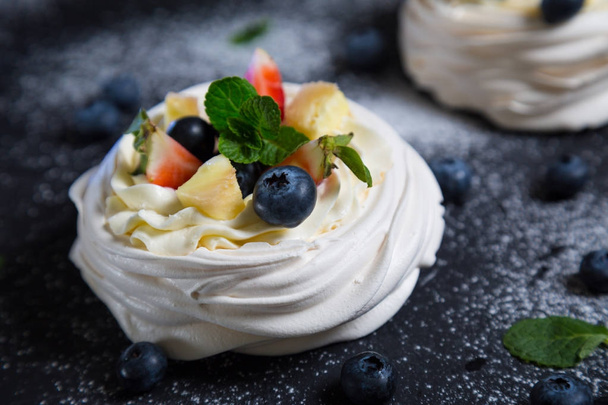 Pavlova cake with fresh berries - Photo, Image