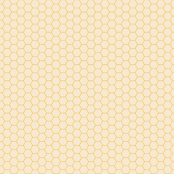 Abstract yellow hexagon pattern background. Honeycomb texture. - Vector, Image