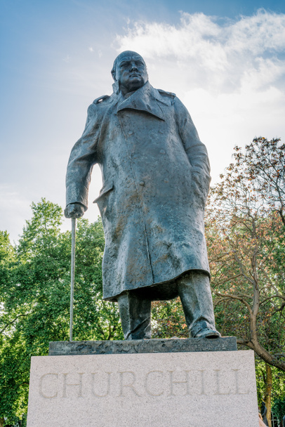 Statue de Sir Winston Churchill à Westminster, Londres
. - Photo, image