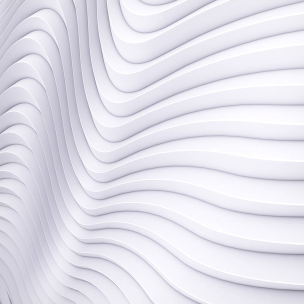 Wave band abstract background surface 3d rendering - Фото, изображение