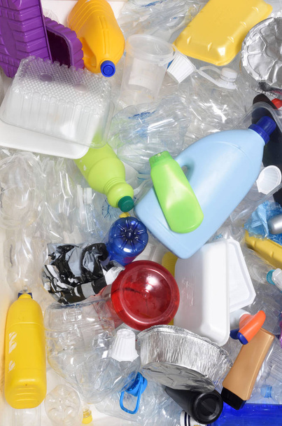 Detailní záběr z recyklace plastu - Fotografie, Obrázek