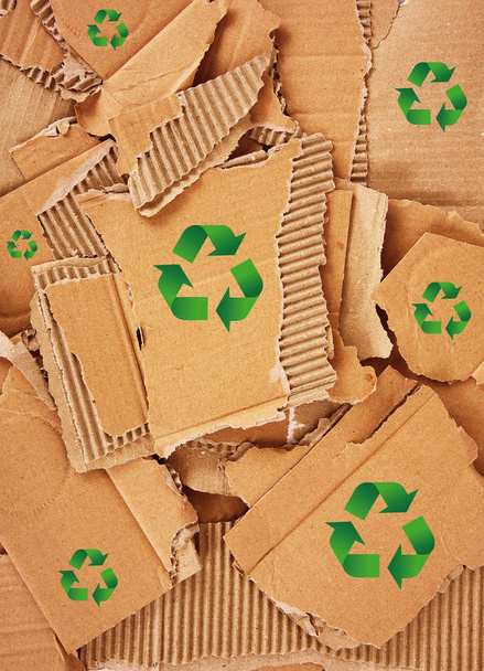 Karton für Recycling-Hintergrund - Foto, Bild