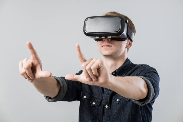 Man in virtual reality - Photo, Image