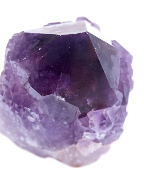 Ametrine lightbrary point from Bolivia isolated on white background  - Photo, Image