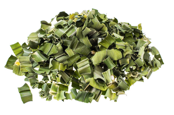 Dried green leaves pandanus for tea - Photo, Image
