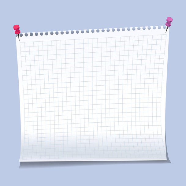 Ρεαλιστική αυτοκόλλητων σημειώσεων χαρτιού φύλλα πρότυπα, υπενθυμίσεις - Διάνυσμα, εικόνα