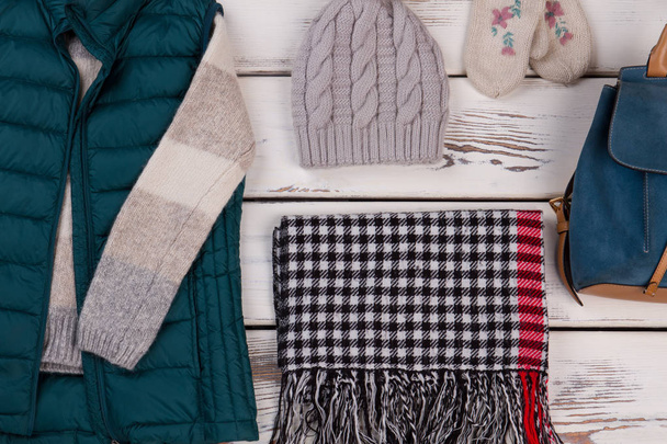 Zimowych szafa essentials - Zdjęcie, obraz
