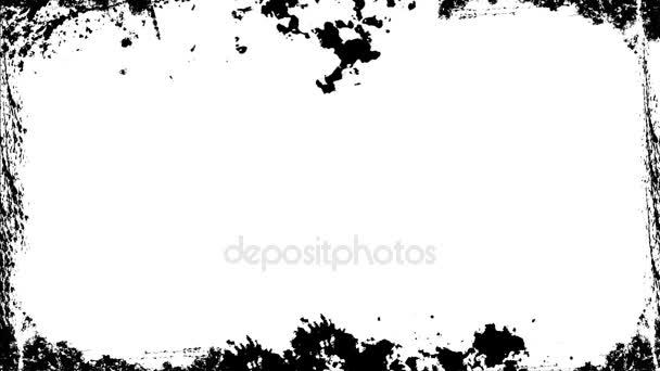 Abstract background with grunge frame texture. Digital illustration backdrop - Footage, Video