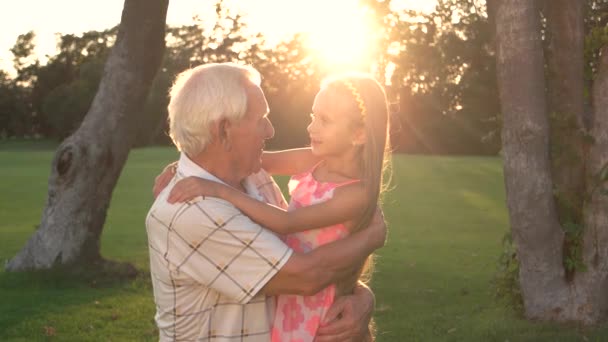 Conversación entre abuelo y nieta al aire libre
. - Metraje, vídeo