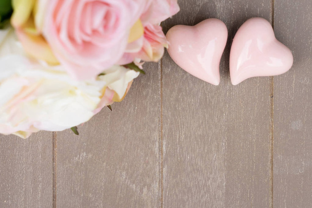 Two pink hearts - Fotó, kép