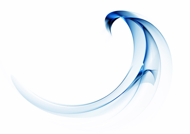 beyaz üzerinde dinamik mavi soyut hareket - Fotoğraf, Görsel