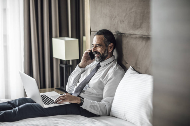Businessman at Hotel Room - Photo, Image