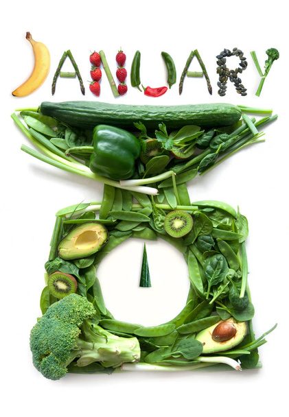 January diet concept - Photo, Image