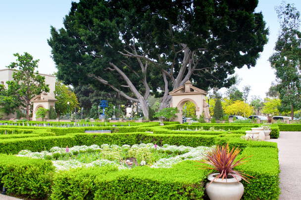 Alcazar Gardens in Balboa Park, San Diego. - Photo, Image