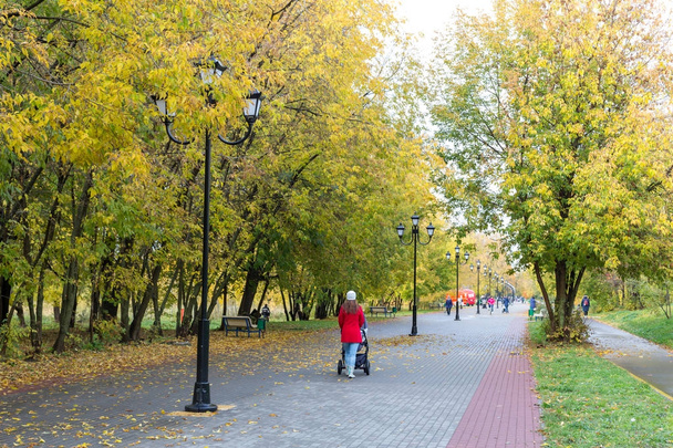 Walking through the autumn city - Foto, Bild