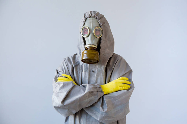 People in gas masks - Φωτογραφία, εικόνα
