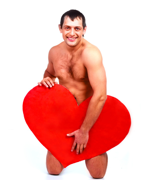 Man with a heart - Foto, imagen