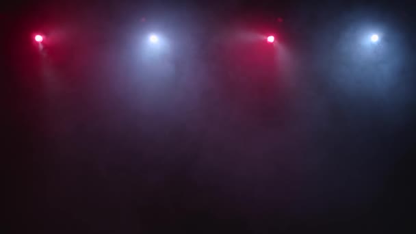 Smoke colored lights slowly flow on black background - Footage, Video