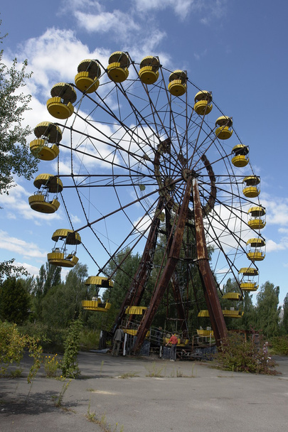 ruské kolo v Pripjati, poblíž Černobylu - Fotografie, Obrázek