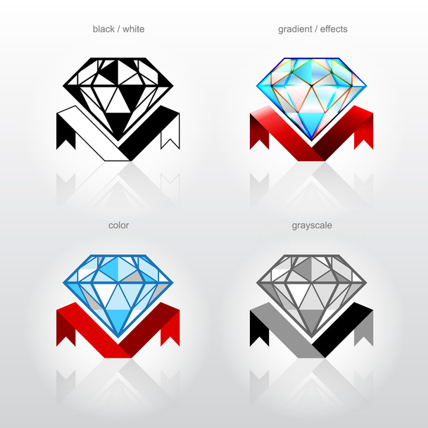 identiteit symbool voor sieraden industrie bedrijven - Vector, afbeelding