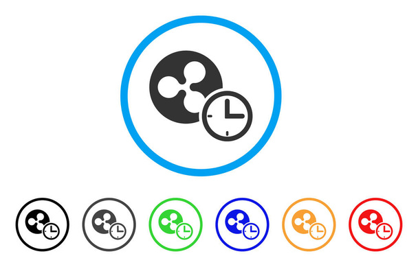 Ripple Credit Rounded Icon - ベクター画像