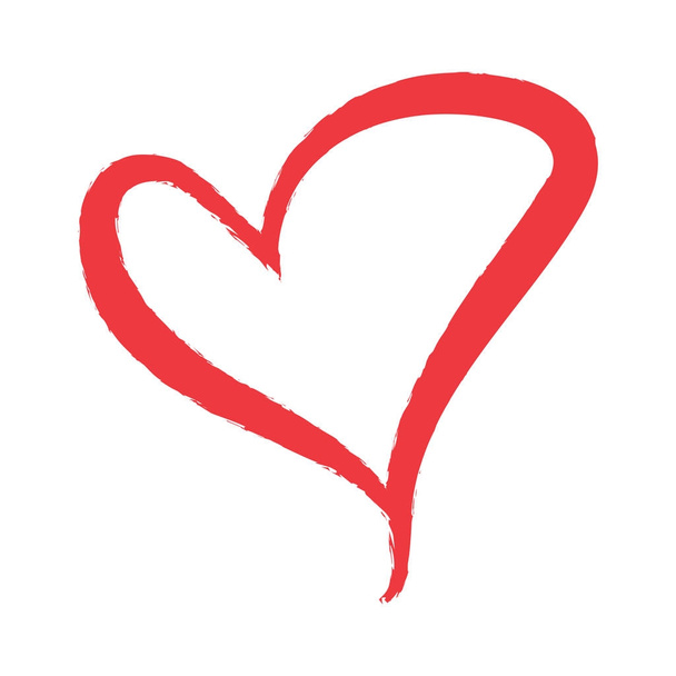 Kalp şekli tasarımı için aşk sembolleri. Sevgililer günü - Vektör, Görsel