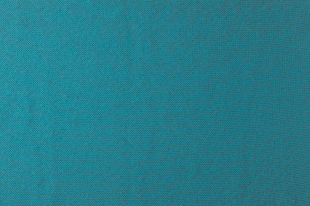 close up view of turquoise fabric texture  - Фото, изображение