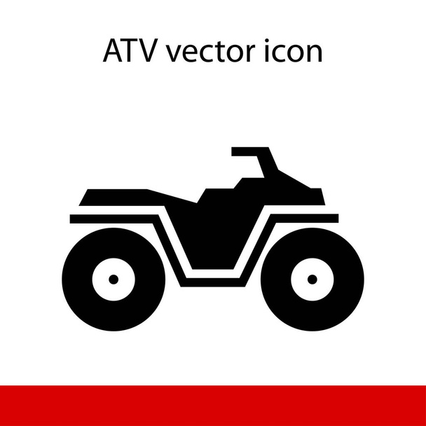 Ícone ATV no fundo branco
 - Vetor, Imagem