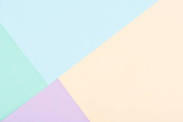 close-up shot of papers of pastel colors for background - Foto, imagen