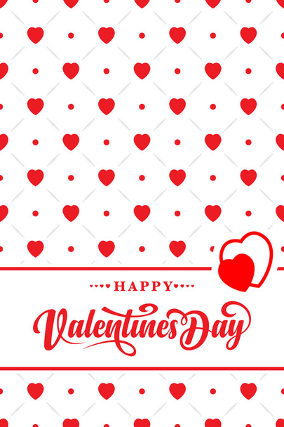Valentines card with the inscription - Vector, imagen