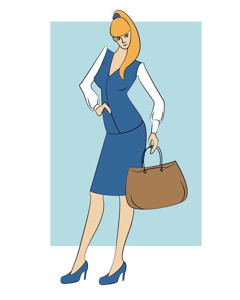Vector illustration of a businesswoman. - Vector, Image